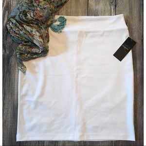 White Knit Skirt, size 2X